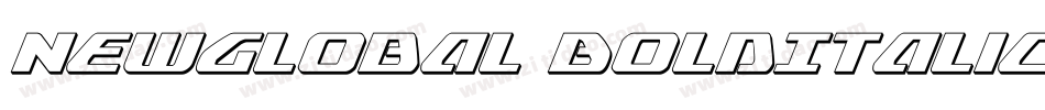 NewGlobal BoldItalic字体转换